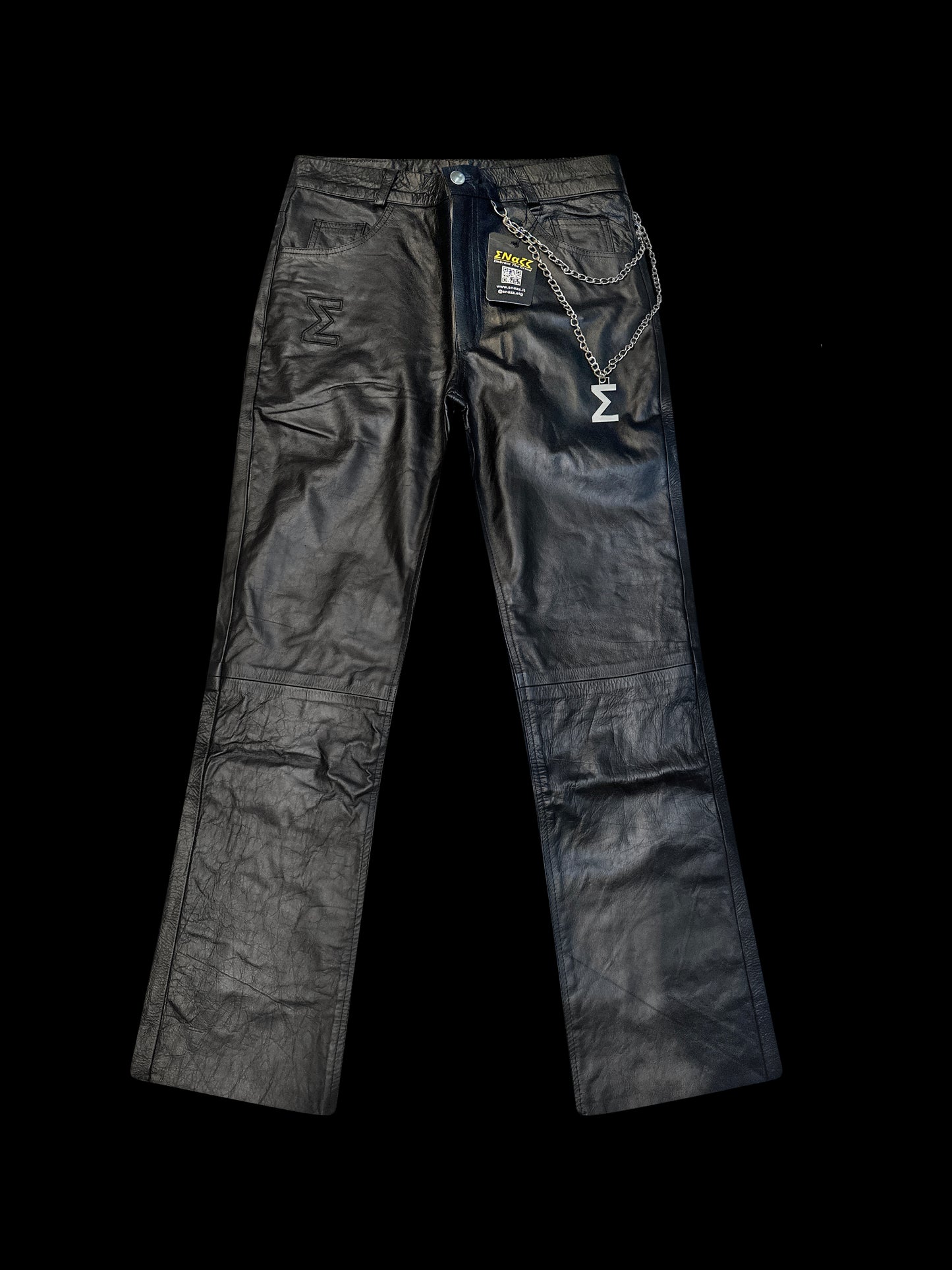 FLARED LEATHER PANTS
